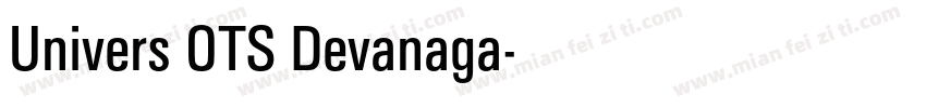 Univers OTS Devanaga字体转换